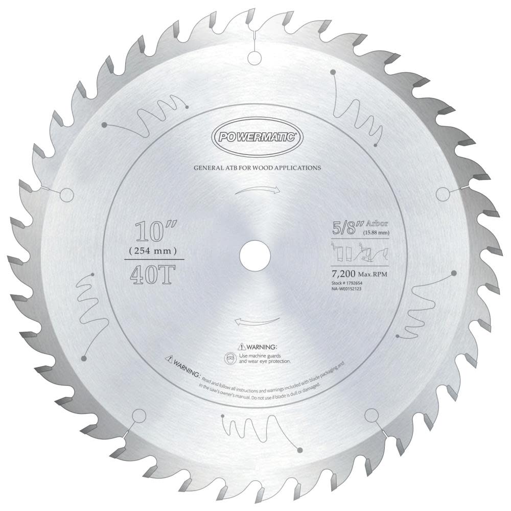 Powermatic 1040 General Circular Saw Blade - Flockneti
