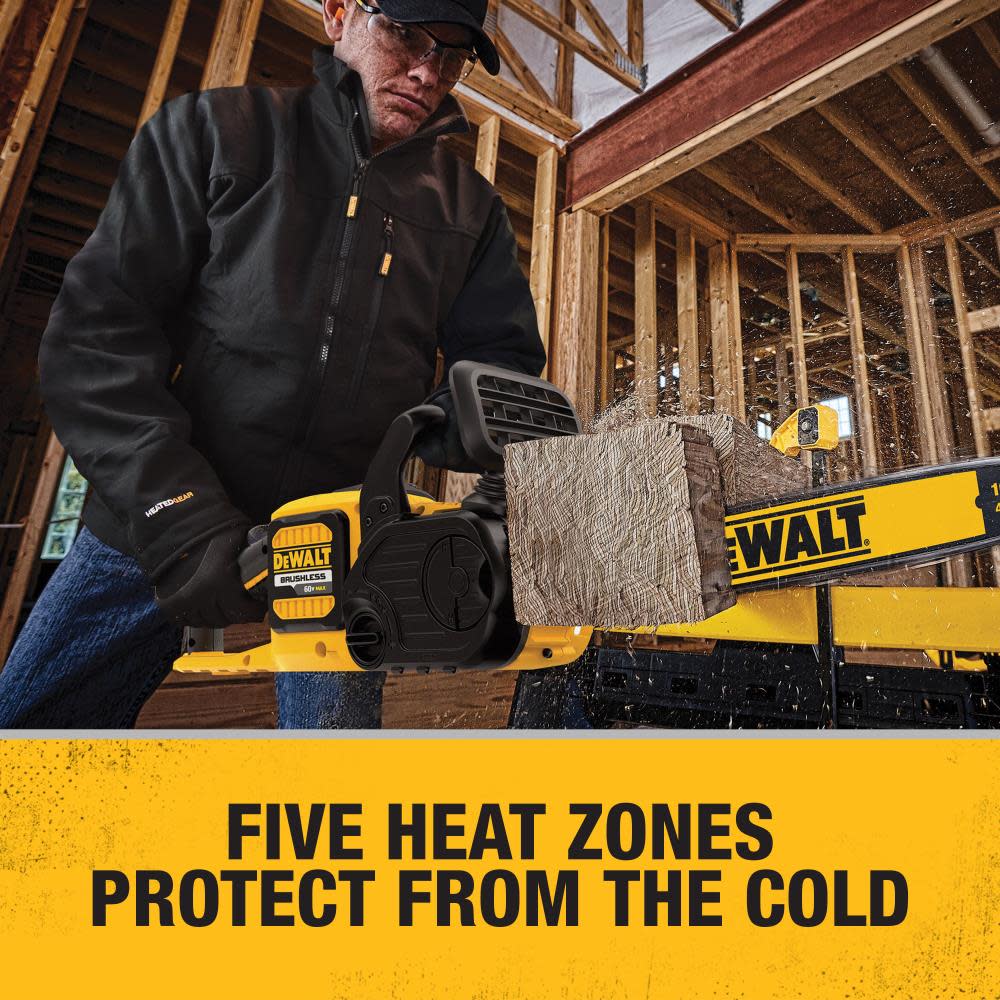 DEWALT Heated Kit Black Soft Shell Work Jacket Large - Flockneti