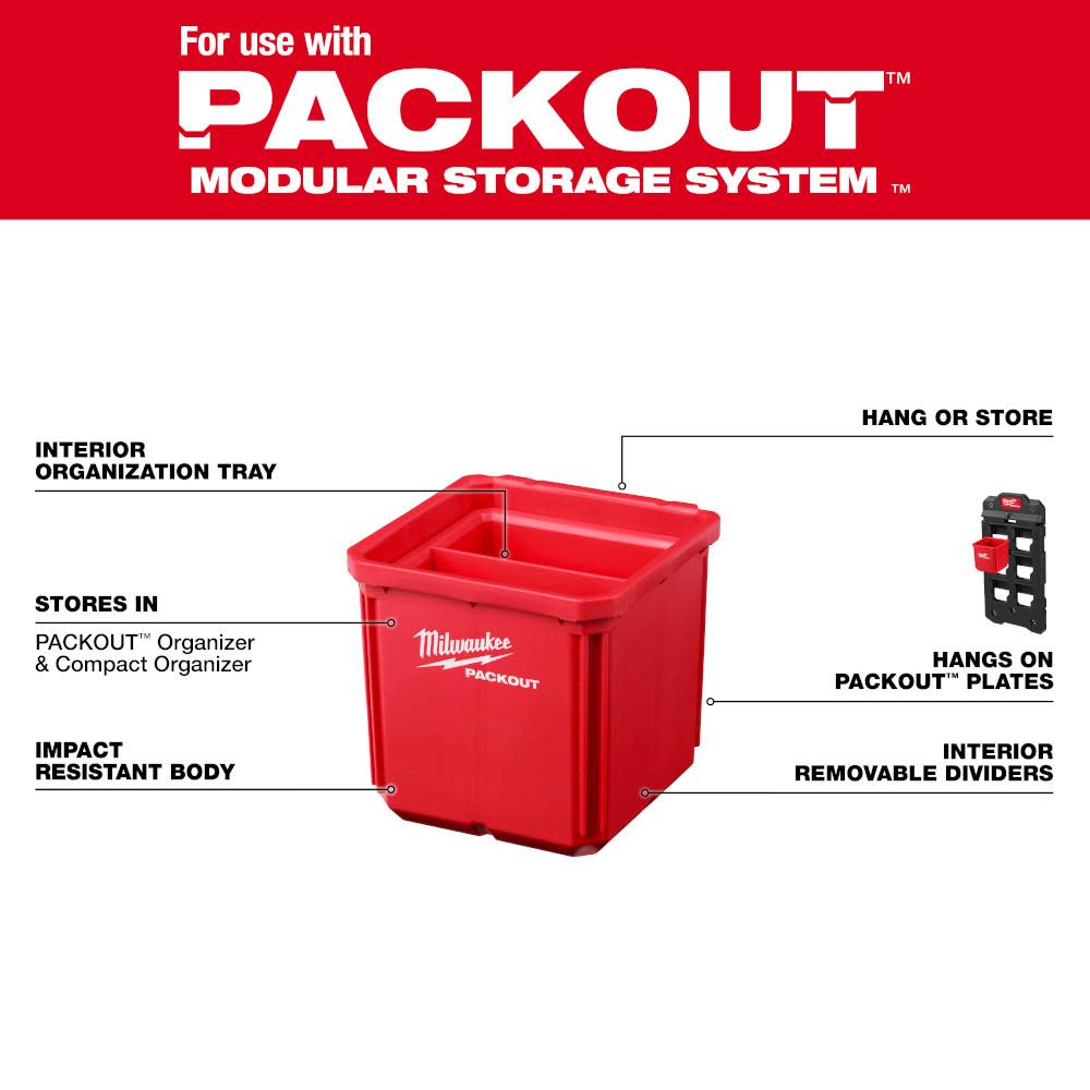 Milwaukee Bin Set for PACKOUT 2pk - Flockneti
