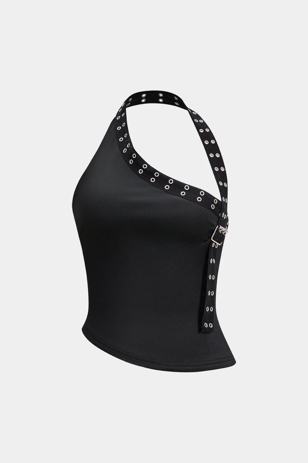 Halter Neck Asymmetrical Tank Top - Flockneti