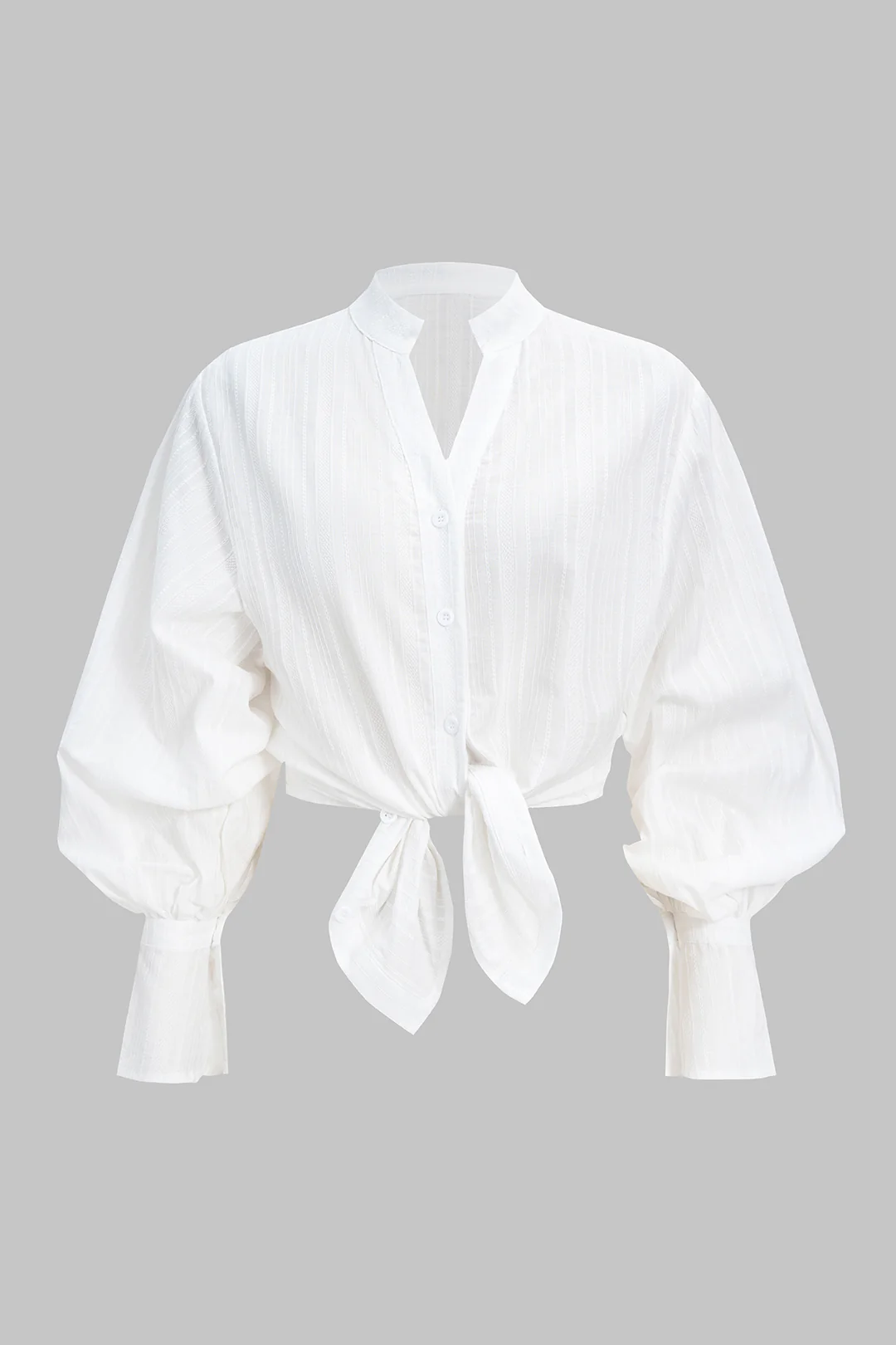 Texture Button Long-Sleeve Shirt - Flockneti