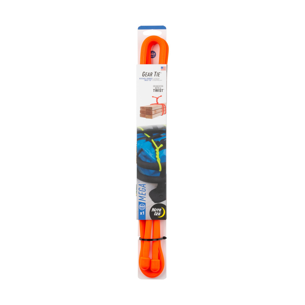Nite Ize Gear Tie Mega Twist Tie 64″ Bright Orange - Flockneti