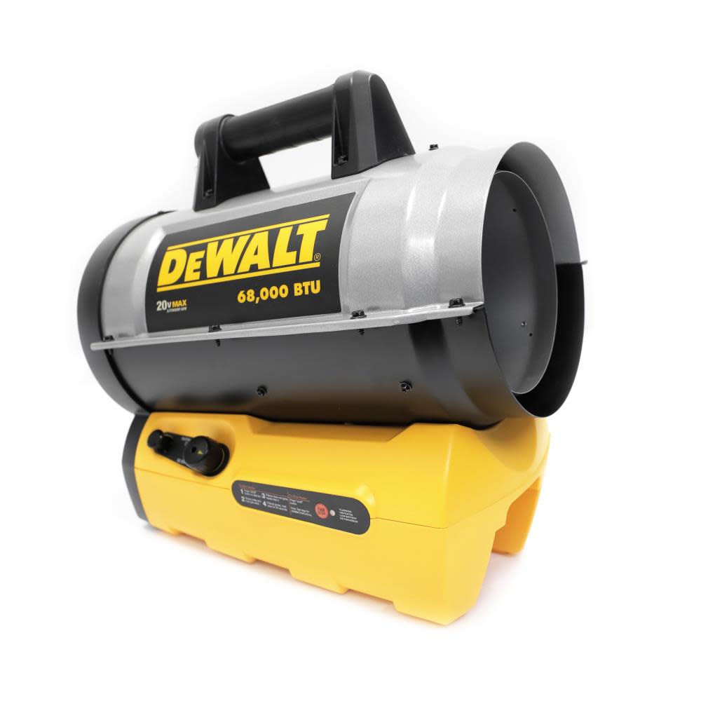 DEWALT 68000 BTU Cordless Portable Forced Air Propane Heater - Flockneti