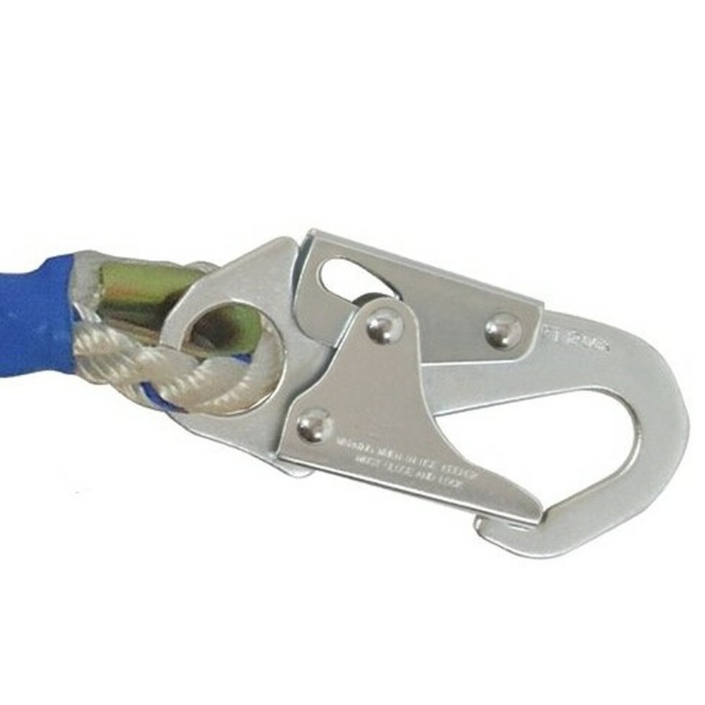 Falltech 50′ Premium Polyester Blend Vertical Lifeline with Hook - Flockneti