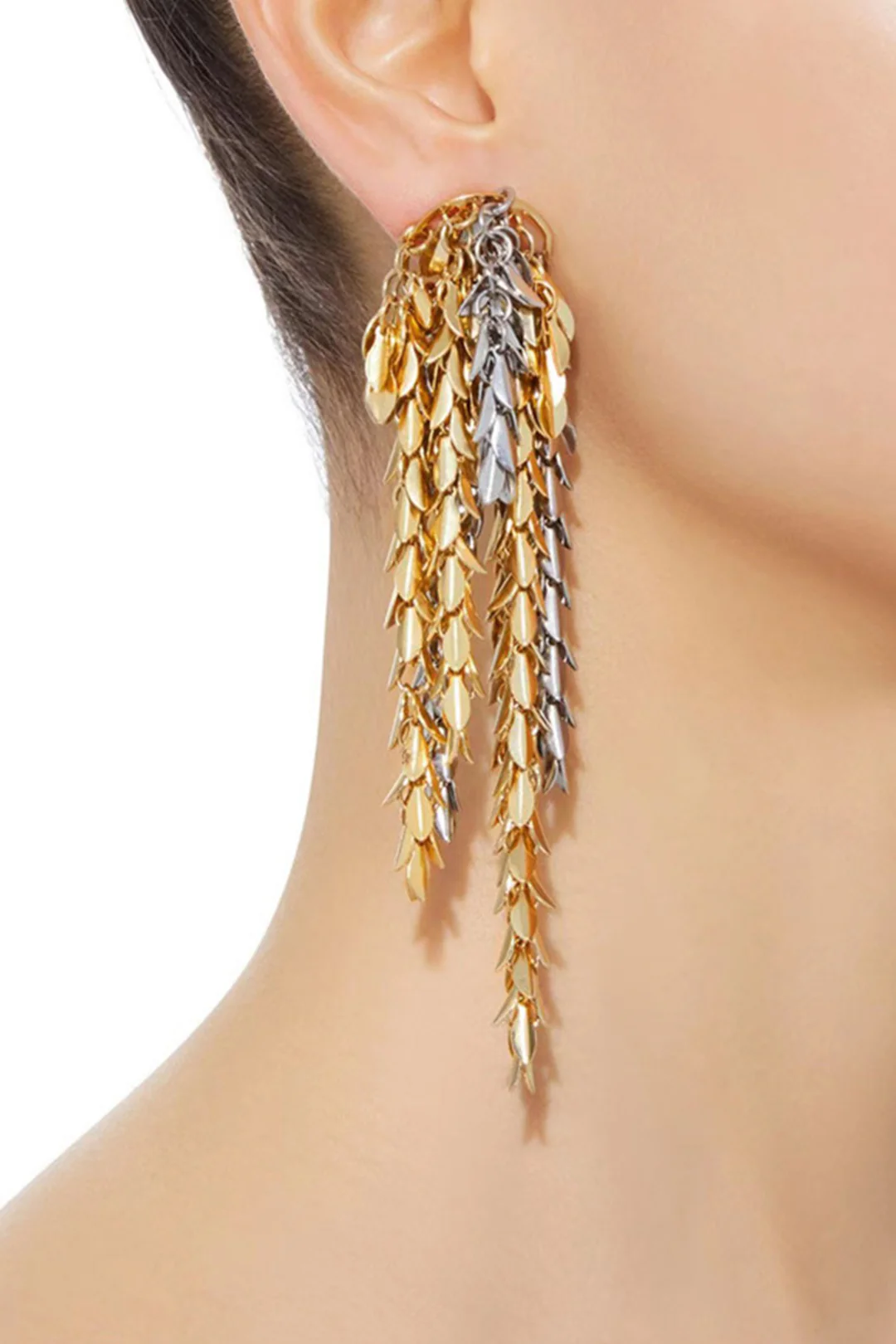 Gold Fringe Earrings - Flockneti