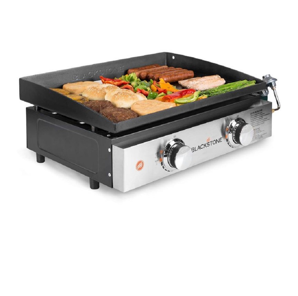 Blackstone Tabletop Griddle 22″ Stainless Steel Front Plate with Cover - Flockneti