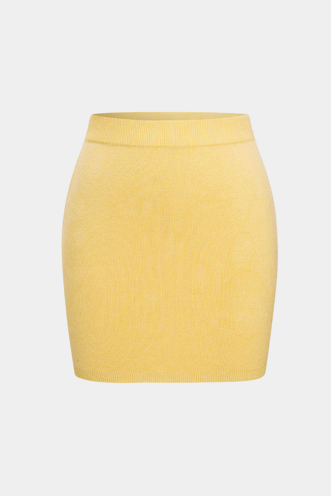 Solid Knit Mini Skirt - Flockneti