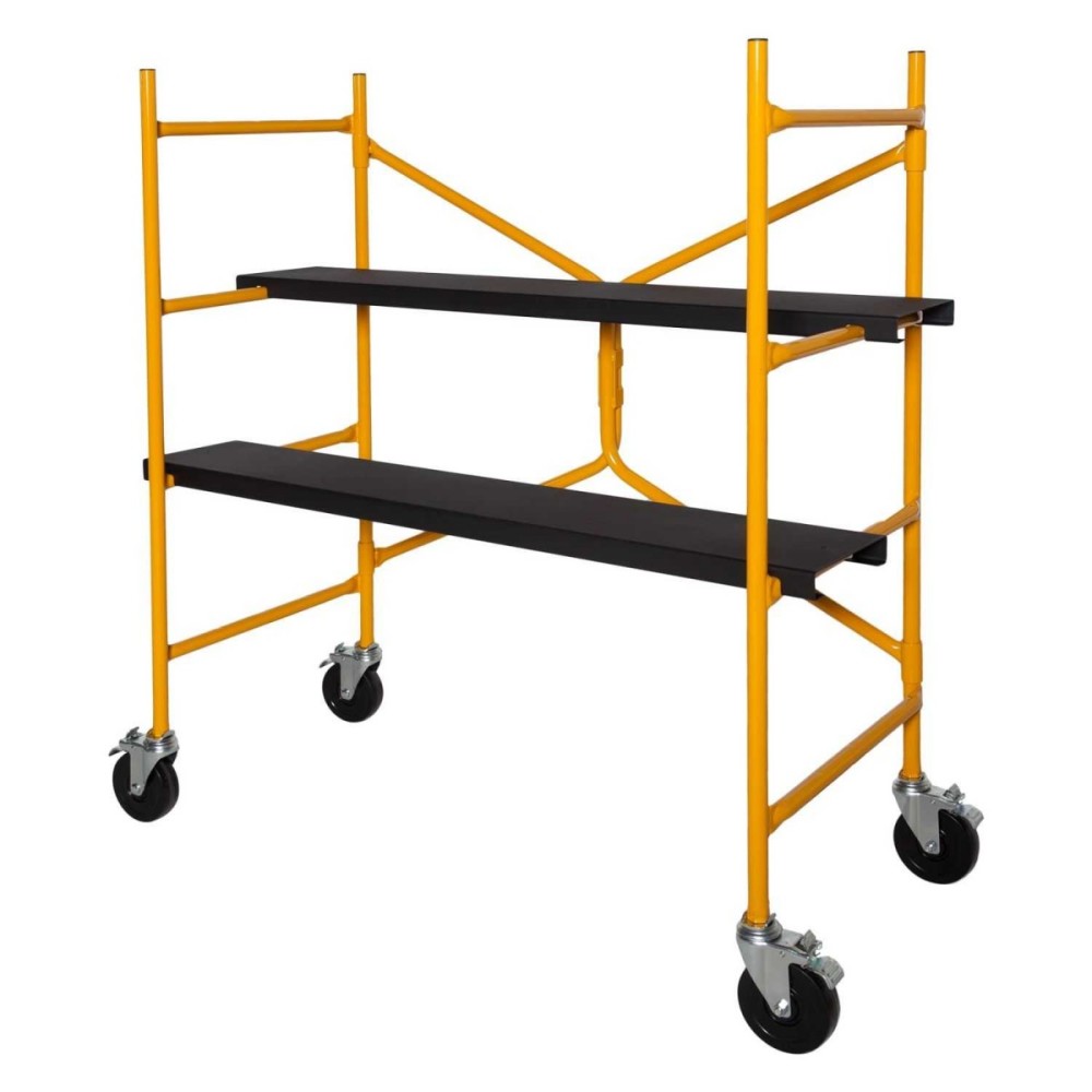 Nu-Wave Mfg Complete Mobile Step-Up Work Stand 14 Gauge 500 Lbs Capacity - Flockneti