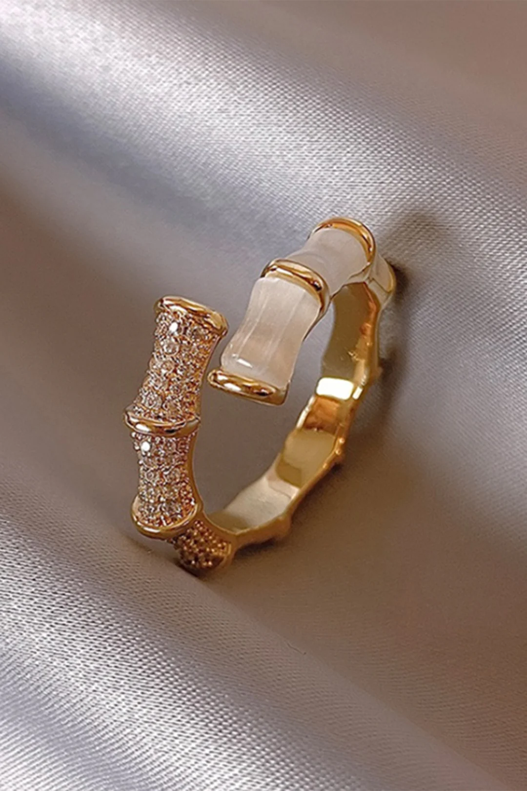 Bamboo Joint Design Ring - Flockneti
