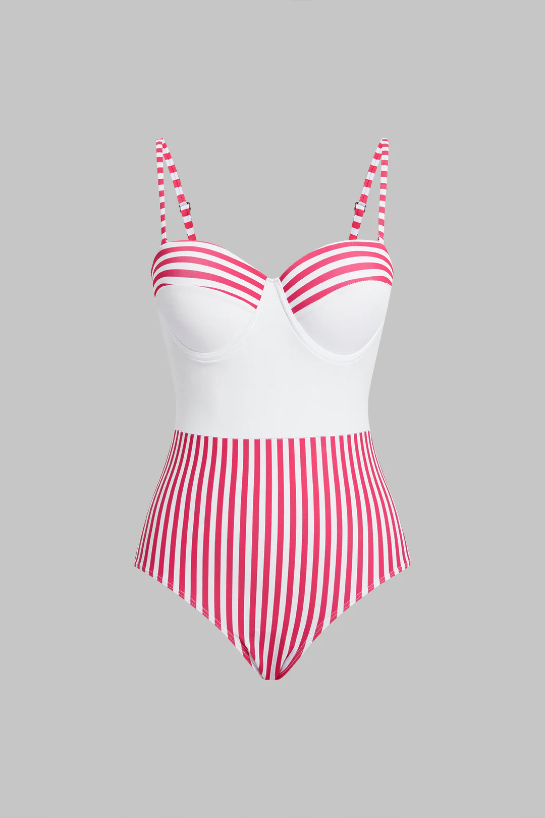 Contrast Striped Bikini Top - Flockneti