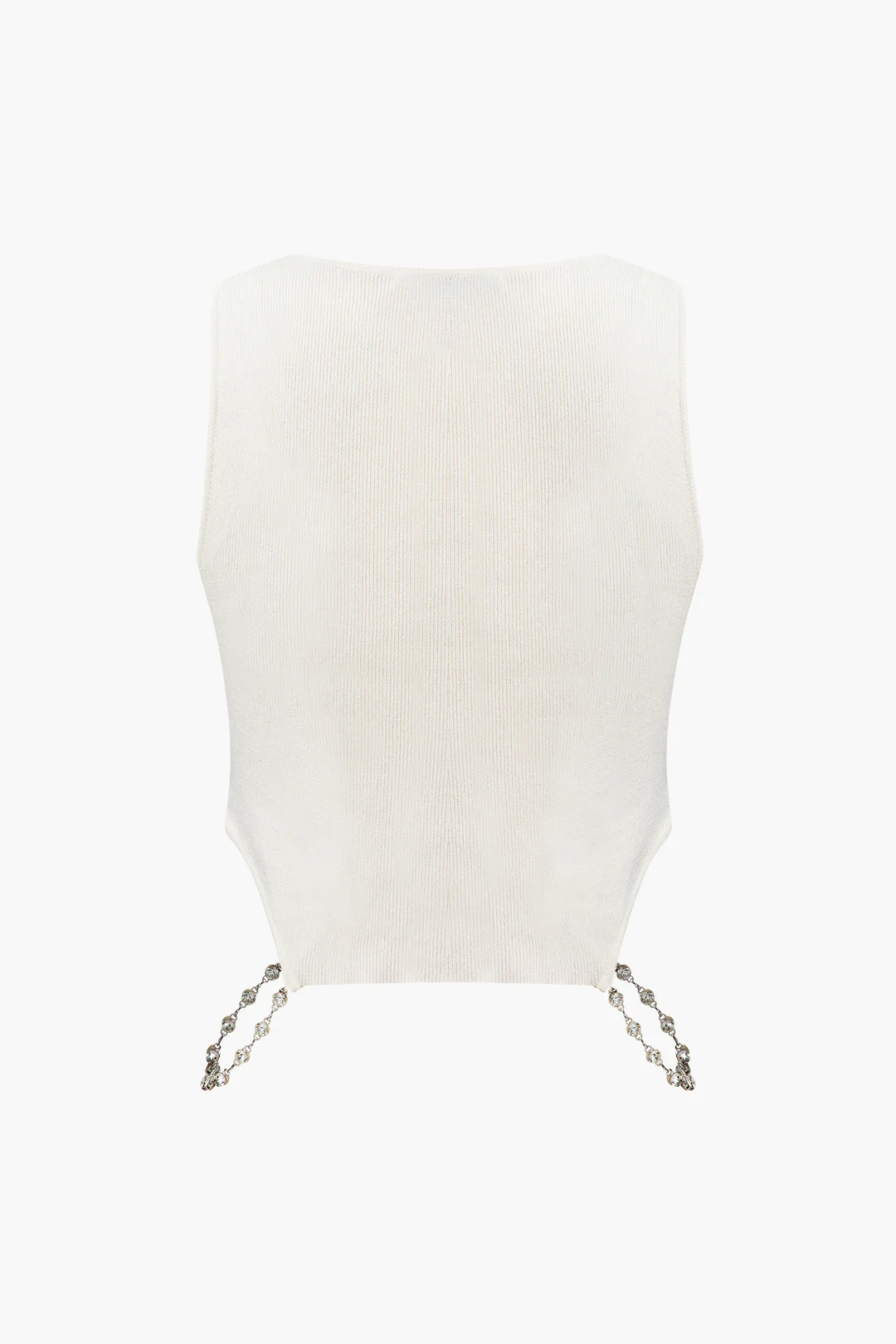 Knit Chain Decor Tank Top - Flockneti
