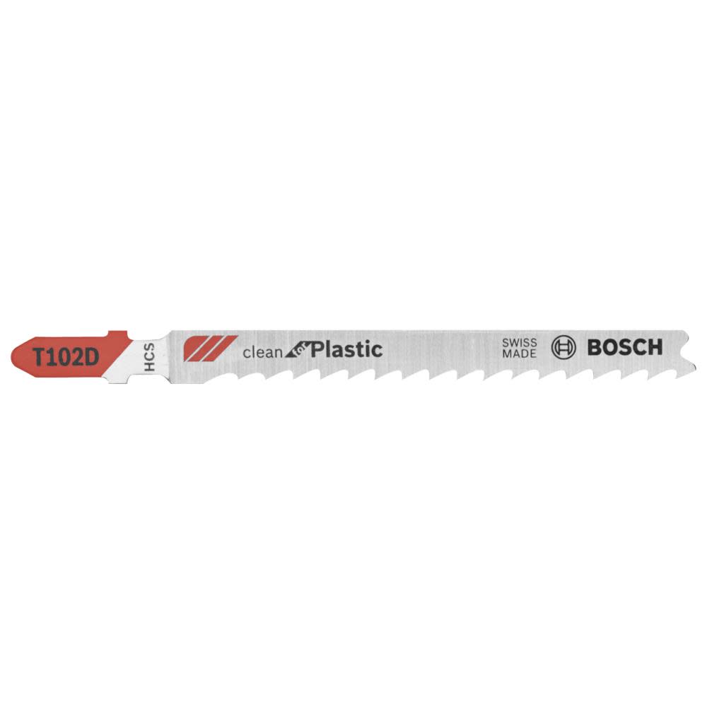 Bosch 3 pc. 4 In. 6 TPI Clean for Polypropylene T-Shank Jig Saw Blades - Flockneti