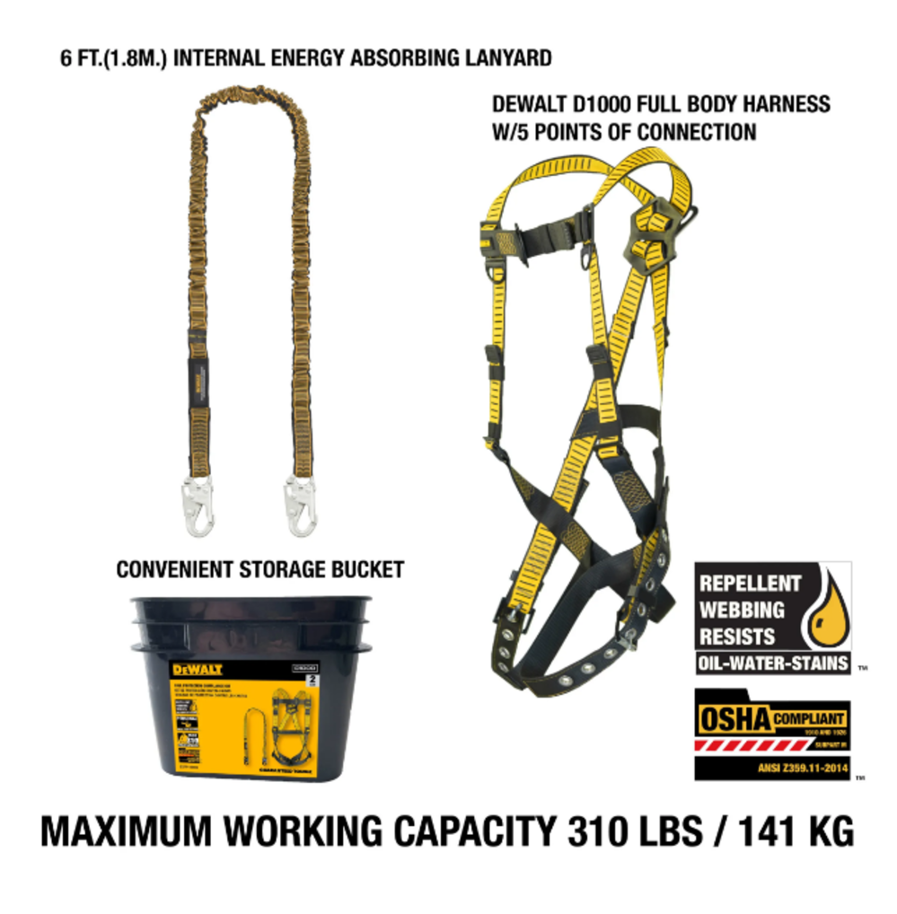 DEWALT Fall Protection Compliance Kit - Flockneti