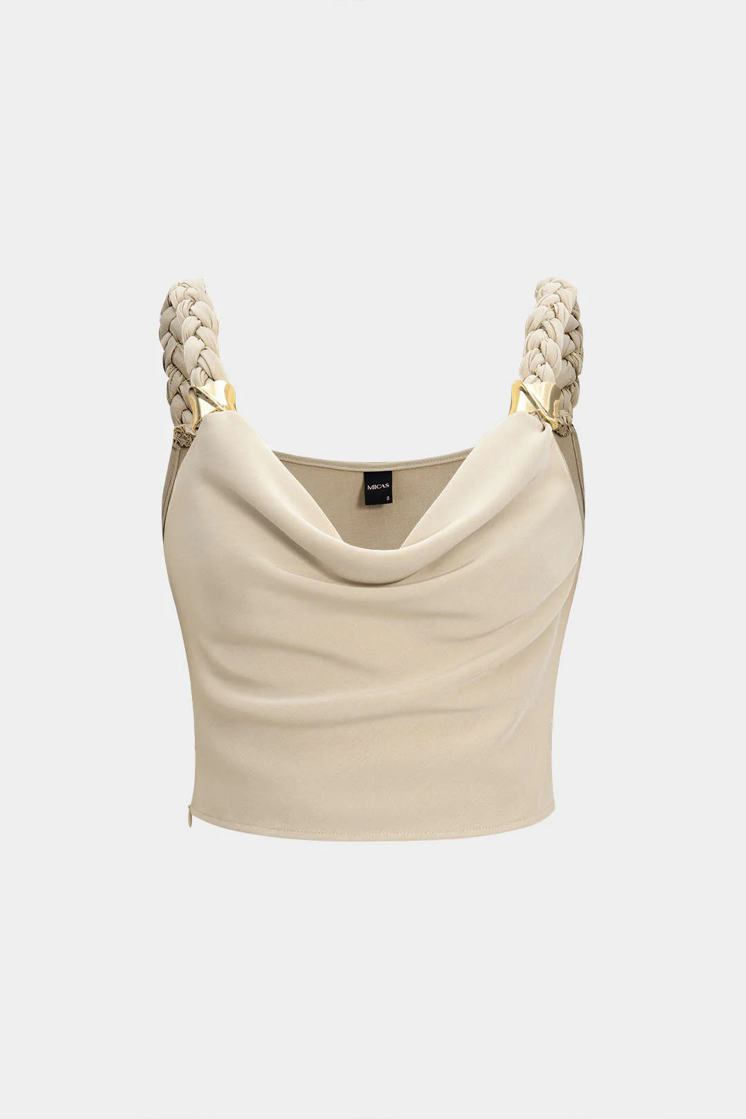 Braided Cowl Neck Cami Top - Flockneti