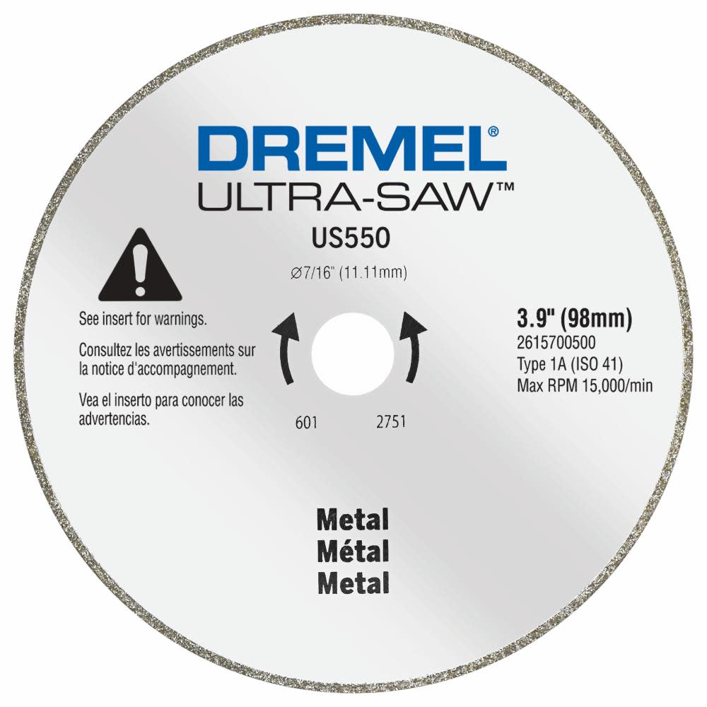 Dremel Ultra Saw US550 4″ Diamond Grit Metal Cutting Wheel - Flockneti