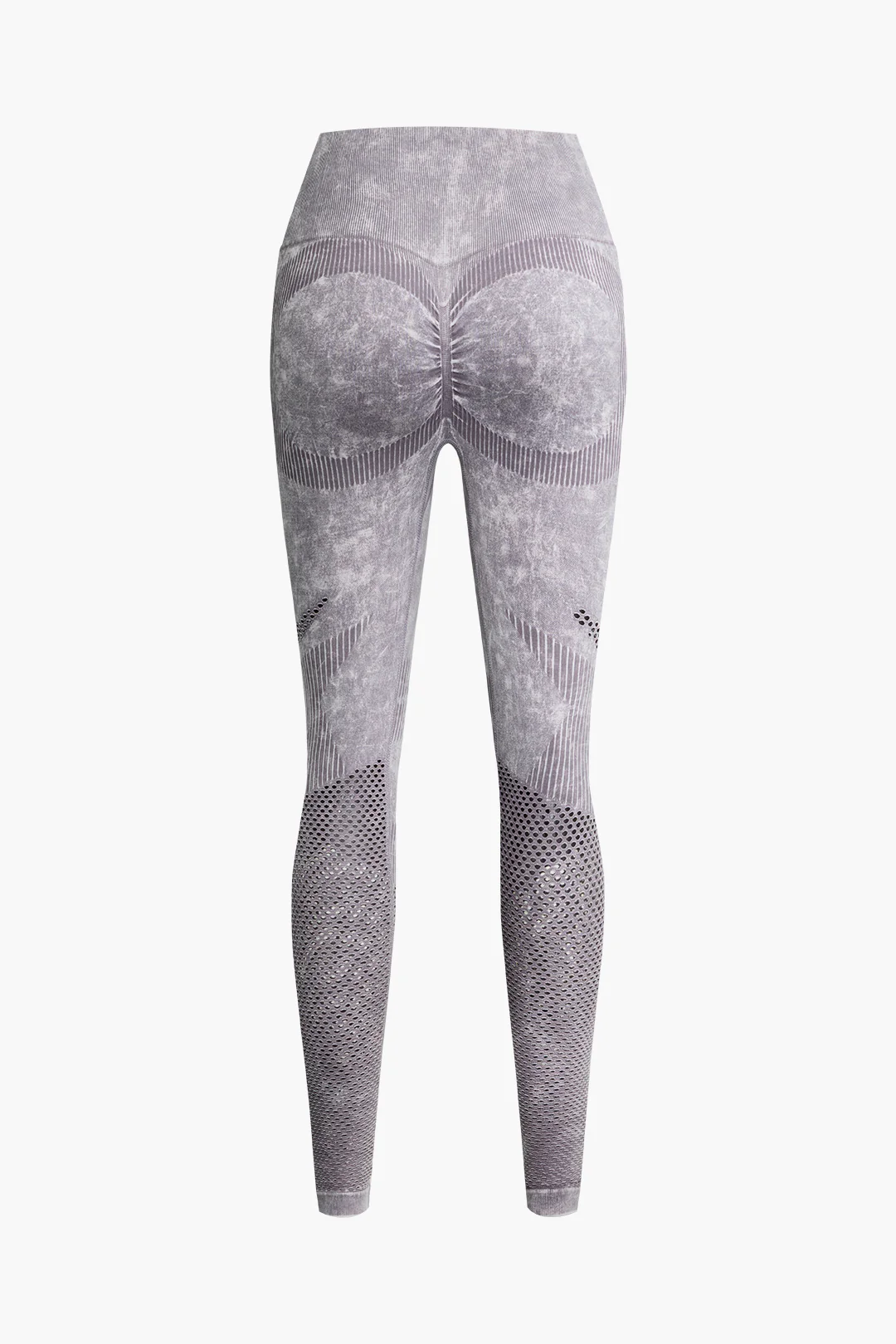 Abstract Print High Waist Sports Leggings - Flockneti