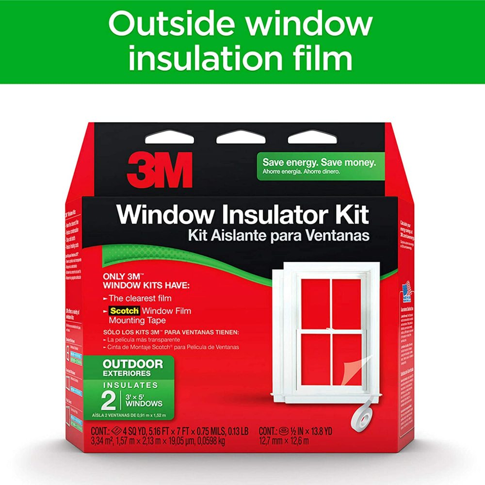 3M Outdoor Window Insulator Kit 2pk - Flockneti