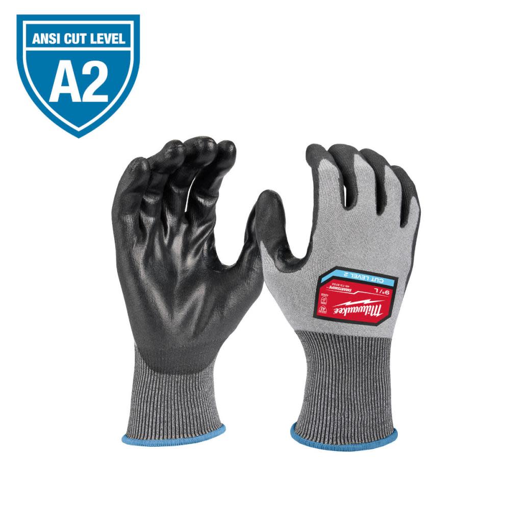 Milwaukee Cut Level 2 Gloves High Dexterity Polyurethane Dipped - Flockneti