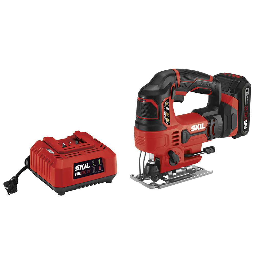SKIL 20V 7/8” Stroke Length Orbital Jigsaw Kit - Flockneti