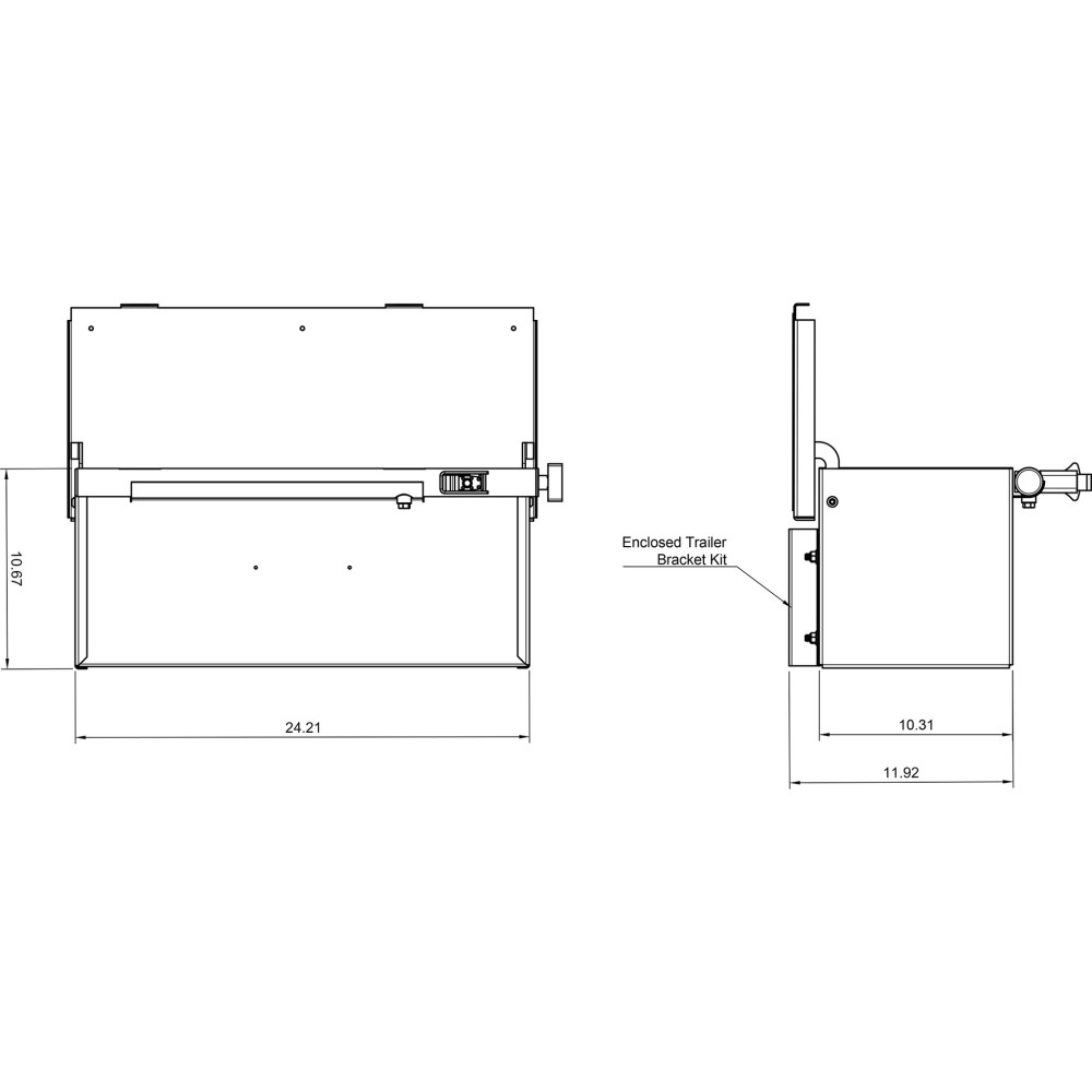 Green Touch Tool/Storage Uni Box For Open/Enclosed Trailer - Flockneti