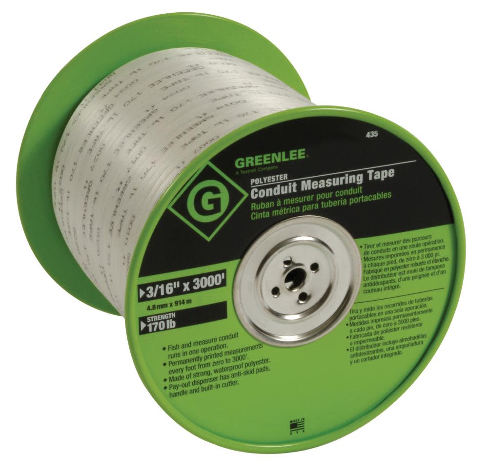 Greenlee Conduit Fish and Measuring Tape - Flockneti