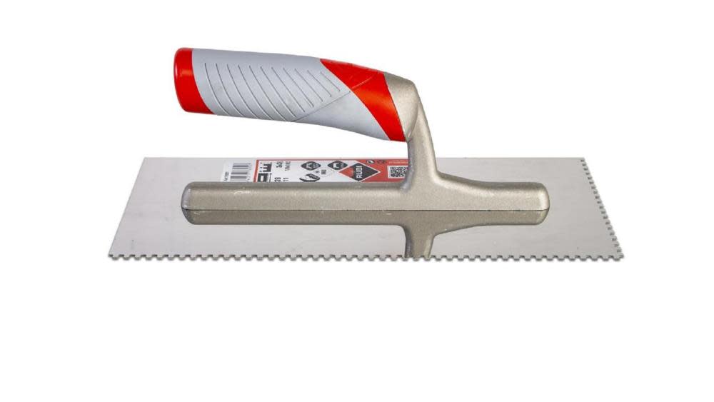 Rubi Tools Stainless Steel Notched Trowel 1/8 In. x 1/8 In. (3×3 mm.) - Flockneti