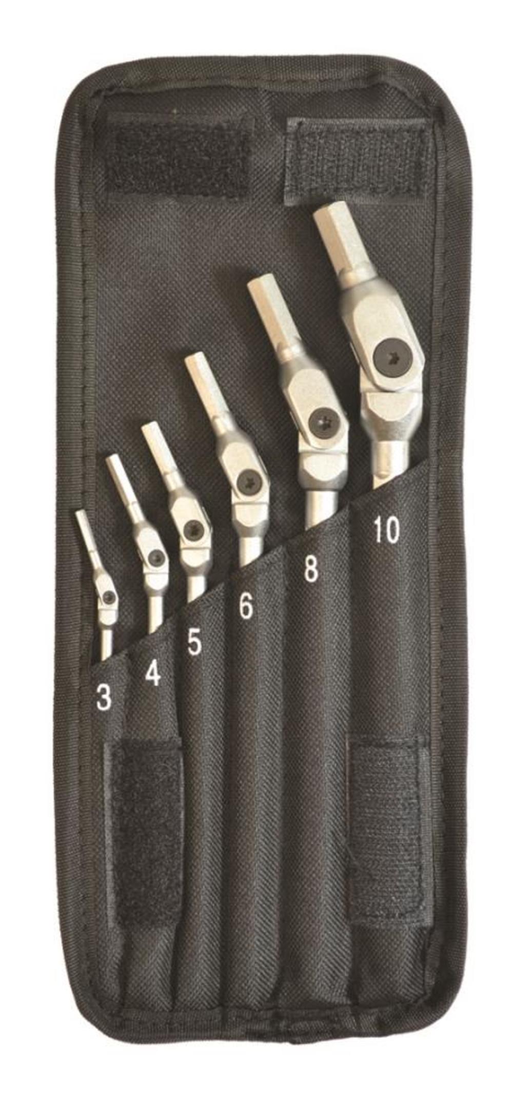 Bondhus 6 piece Chrome Hex Pro Wrench Set – Sizes: 3-10mm - Flockneti