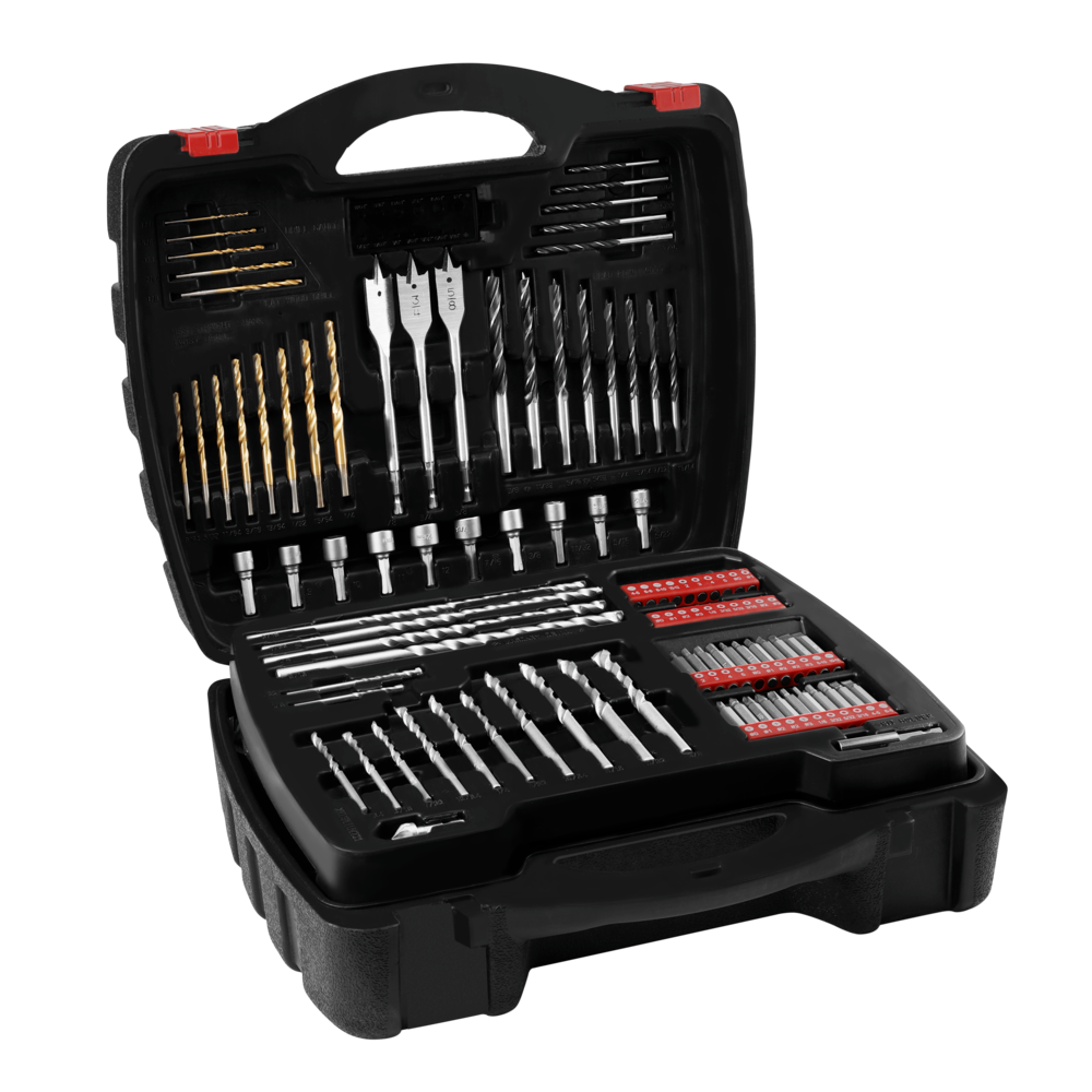 SKIL HD182002 7.5 Amp 1/2 In. Hammer Drill with 100 Piece Bit Set - Flockneti