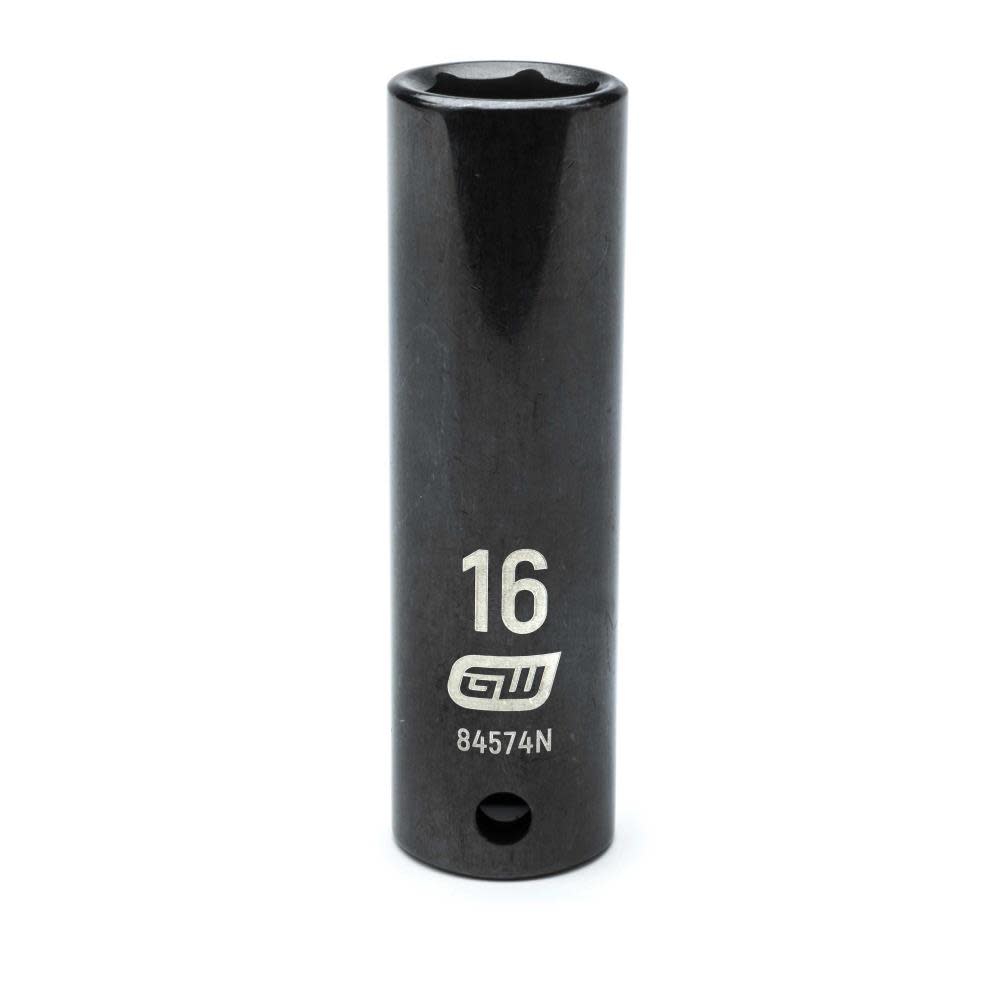 GEARWRENCH 1/2″ Drive 6 Point Deep Impact Metric Socket 16mm - Flockneti