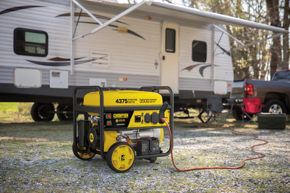 Champion Power Equipment Portable Generator with Wireless Remote Start 3500 Watt RV Ready - Flockneti