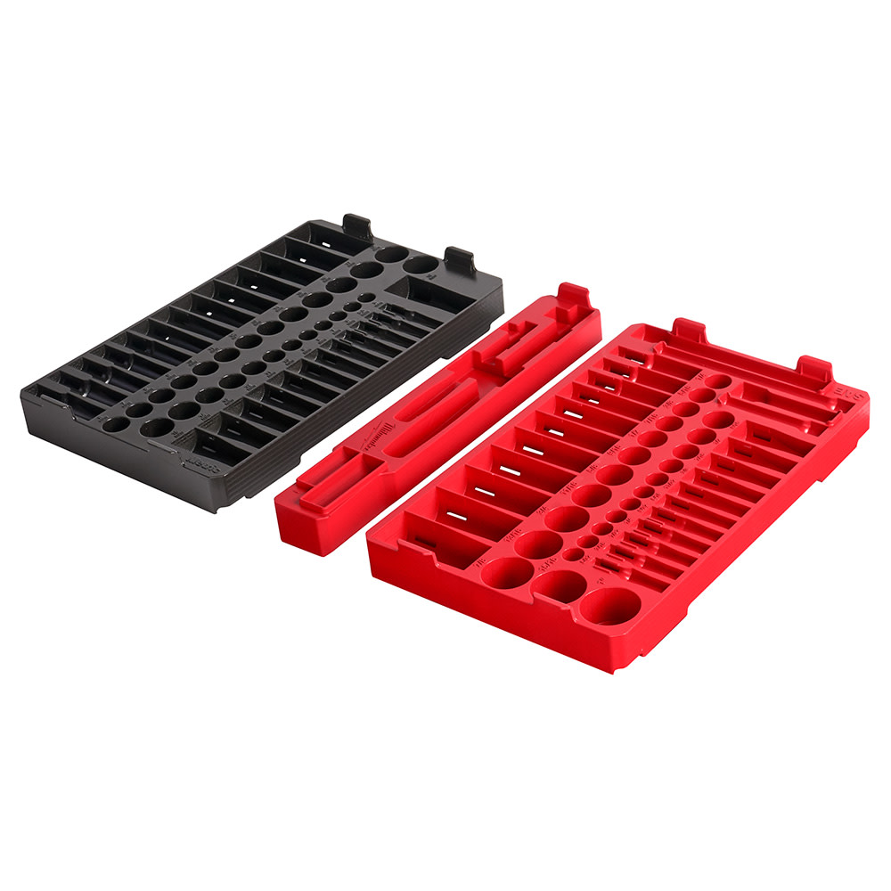 Milwaukee SAE & Metric PACKOUT Trays for 1/4″ & 3/8 Ratchet & Socket Set - Flockneti