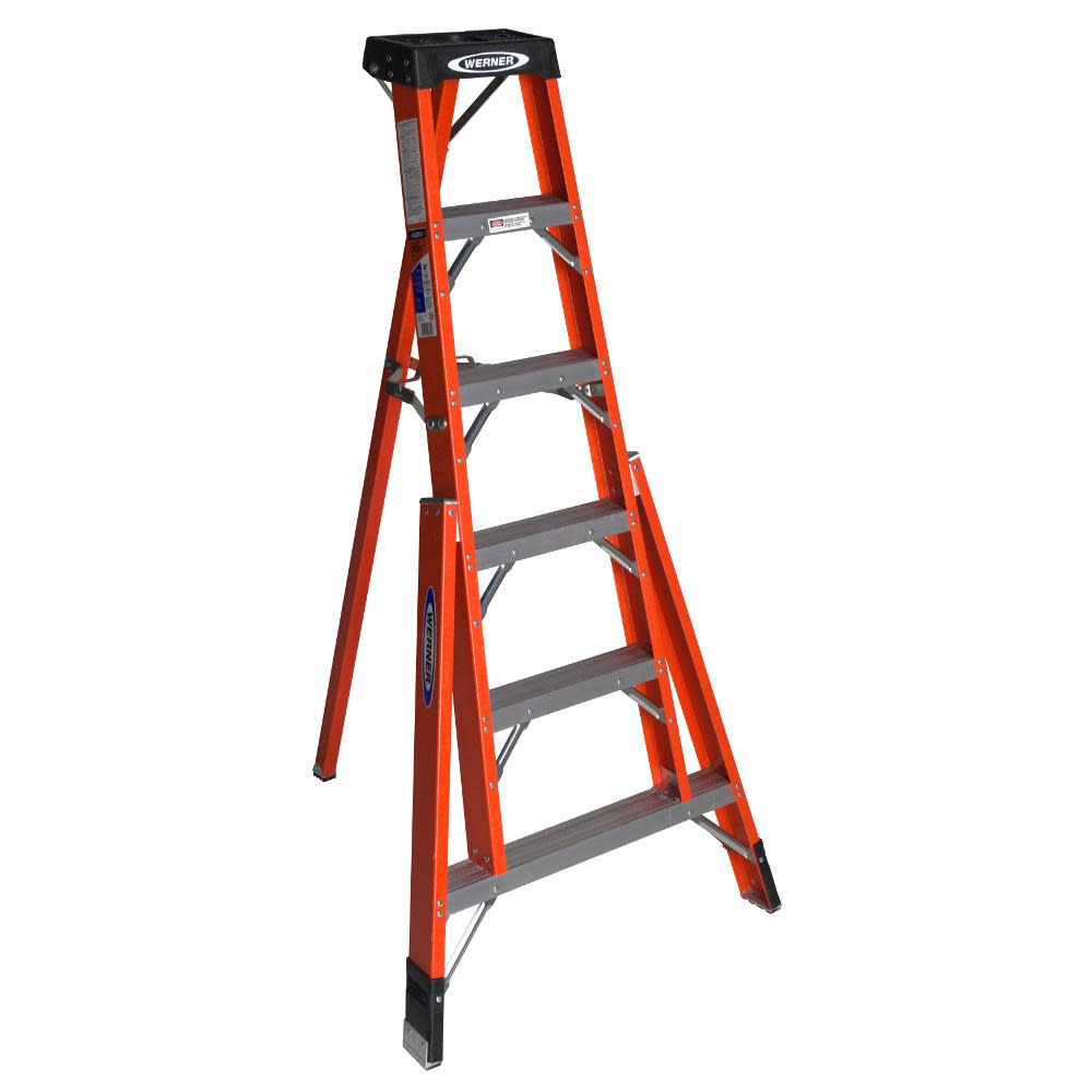 Werner 6 Ft. Type IA Fiberglass Tripod Ladder - Flockneti