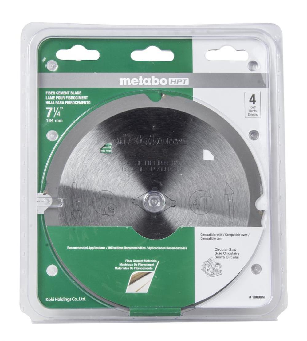 Metabo HPT 7- 1/4-in Fiber Cement Saw Blade - Flockneti