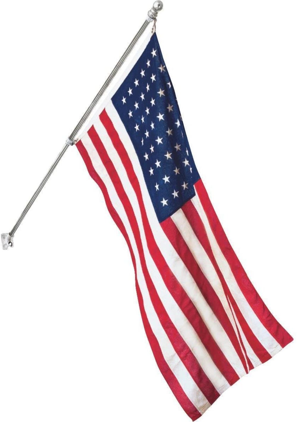 Valley Forge Flag 3 Ft. Width x 5 Ft Height All American United States Flag Kit - Flockneti