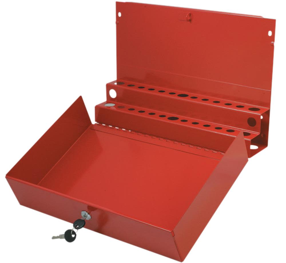 Sunex Large Locking Screwdriver/Pry Bar Holder for Service Cart Red - Flockneti