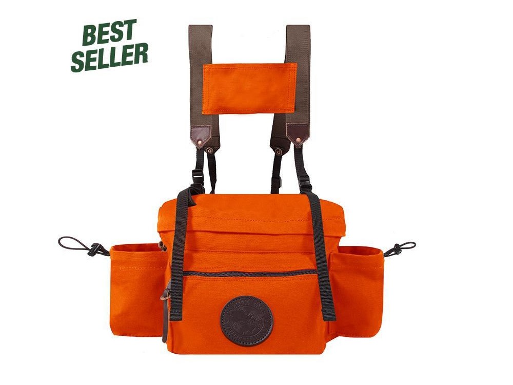 Duluth Pack 12 Liter Capacity Orange Canvas All Day Lumbar Pack - Flockneti