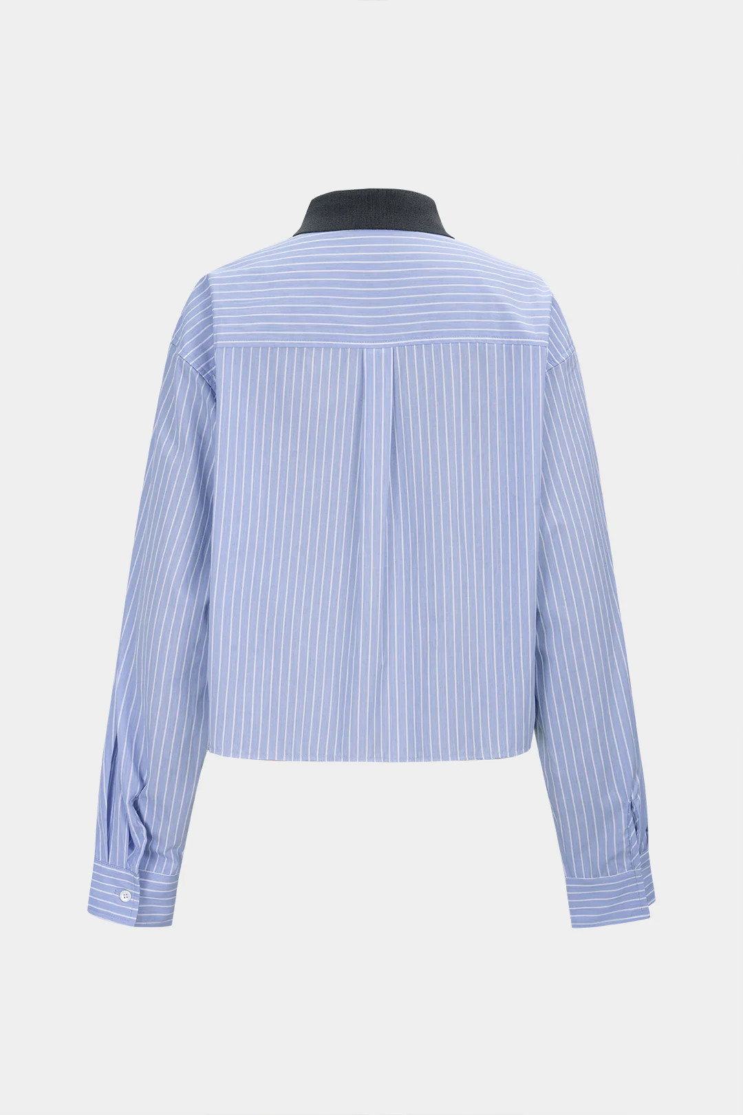 Striped Print Button Long-Sleeve Shirt - Flockneti