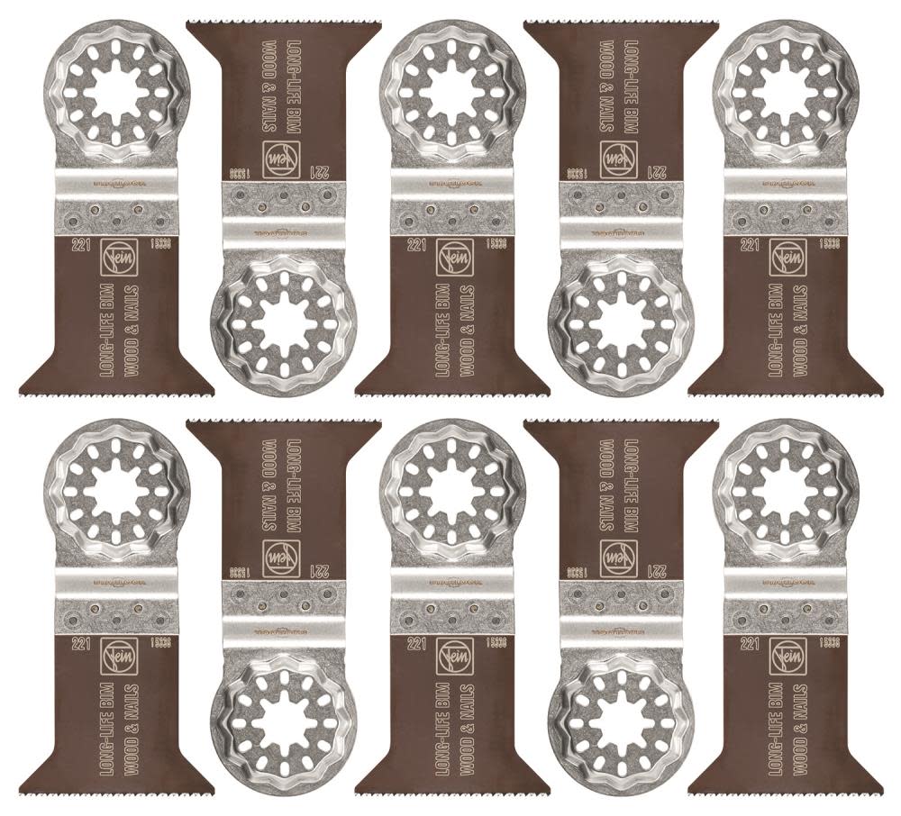 Fein E-Cut Long-Life 221 Saw Blade with Bi Metal Teeth Set for All Woods Plasterboard and Plastic Materials - Flockneti