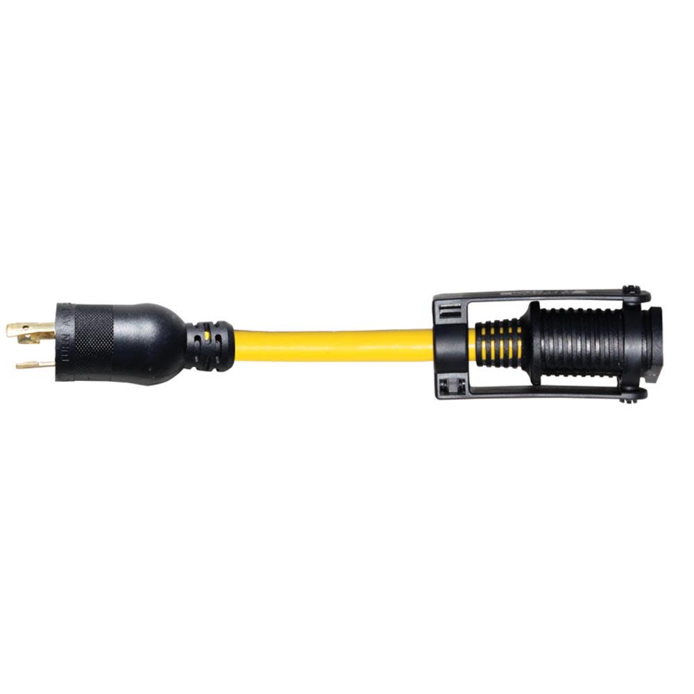 Voltec 1 Ft. 15 Amp 300V 12-Gauge Yellow Outdoor Extension Cord - Flockneti