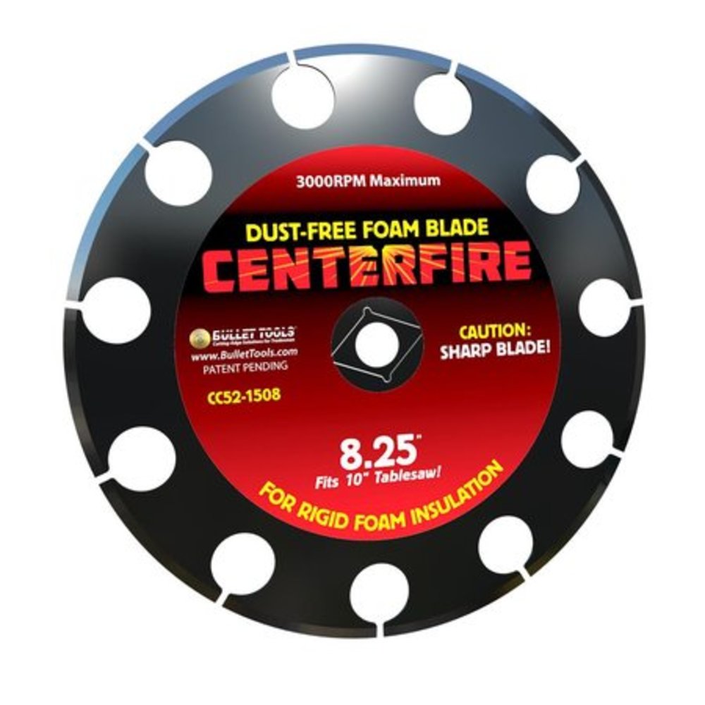 Bullet by MARSHALLTOWN 8.25 in. CenterFire Dust Free Foam Blade for Cutting EPS XPS and Poly-Iso Insulation - Flockneti