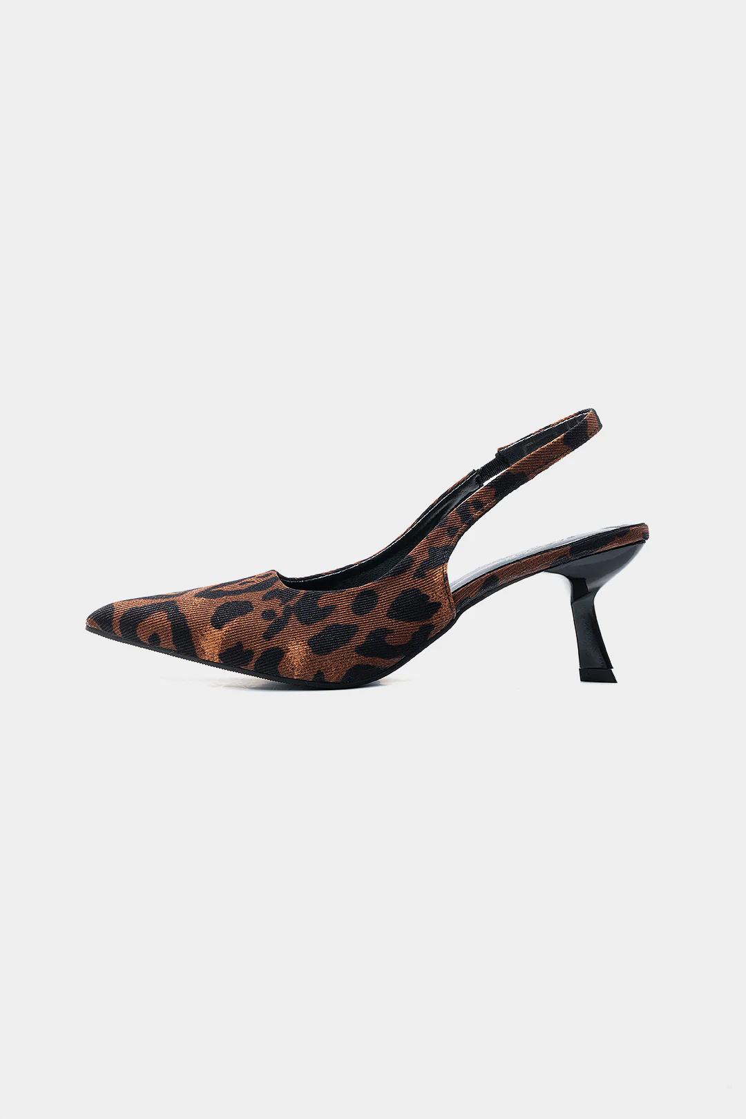Leopard Print Pointed Toe Heels - Flockneti
