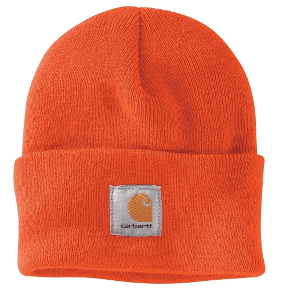 Carhartt A18 Men’s Acrylic One Size Bright Orange Watch Hat - Flockneti