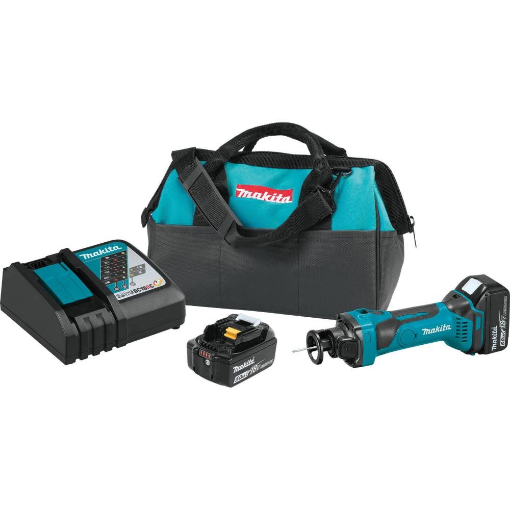 Makita 18V LXT Lithium-Ion Cordless Cut-Out Tool Kit (5.0Ah) - Flockneti