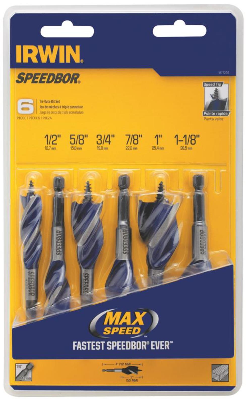 Irwin 4″ Drill Bit Set 6pc - Flockneti
