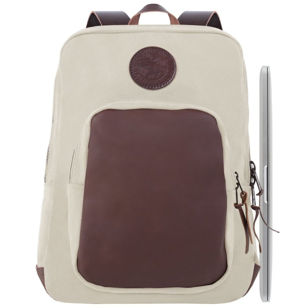 Duluth Pack 21 Liter Capacity Natural Large Deluxe Laptop Backpack - Flockneti