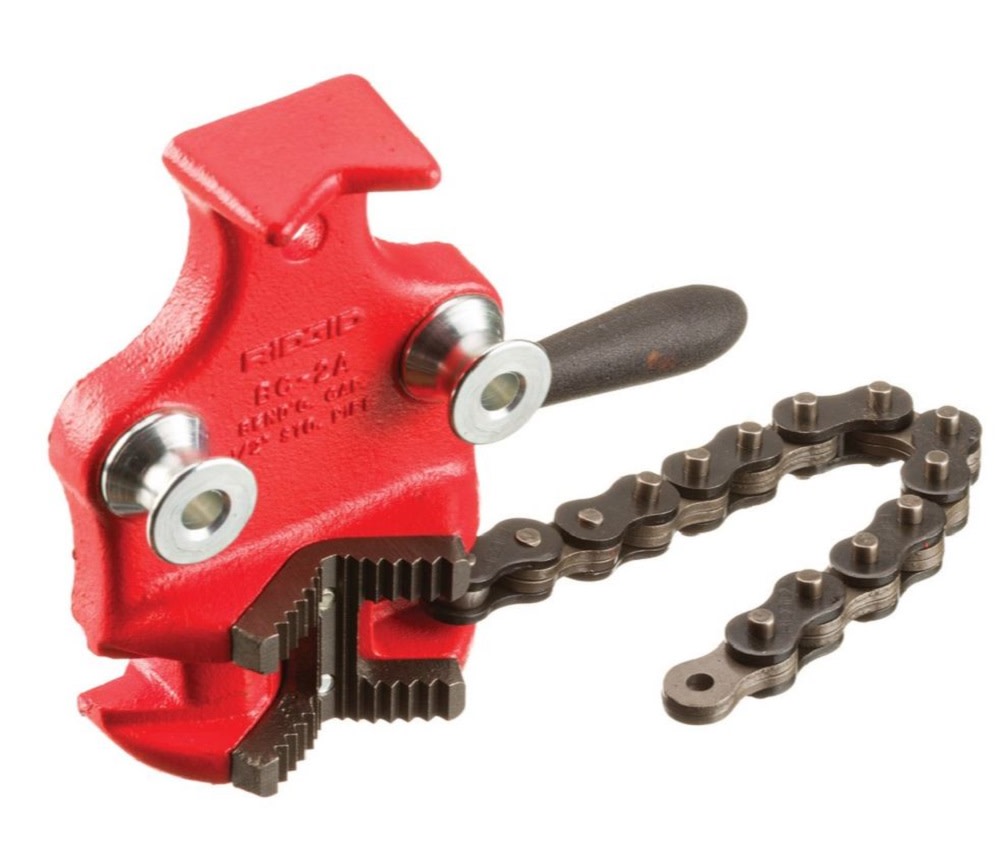 Ridgid 1/8 – 5 Inch Cast Iron Top Screw BC510 Bench Chain Vise - Flockneti
