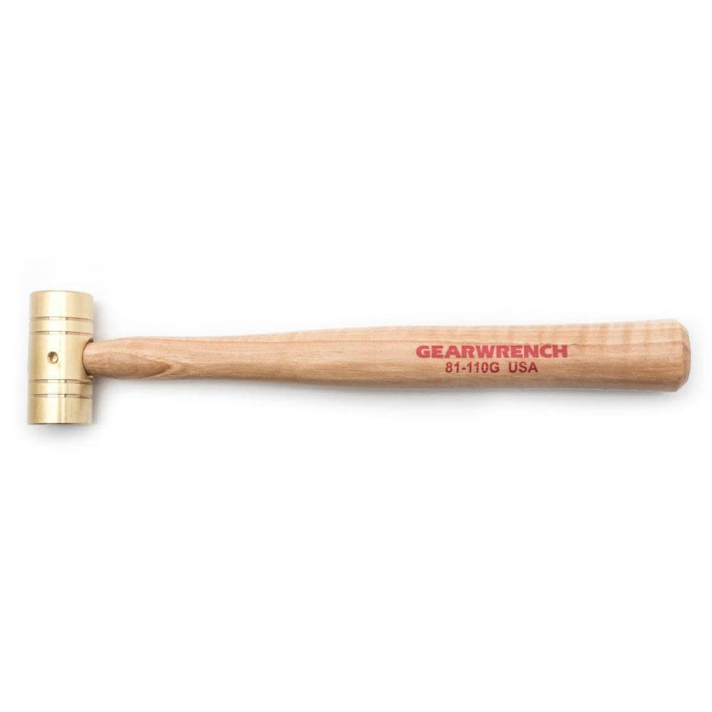GEARWRENCH Hammer Brass with Hickory Handle 8 oz - Flockneti