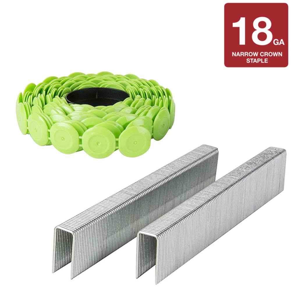 Metabo HPT 1 1/4″ x 18 Gauge Staples and Plastic Caps 2000pk - Flockneti