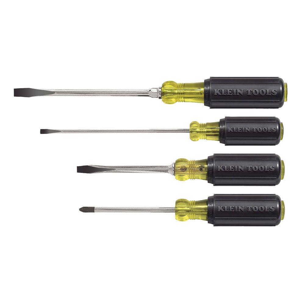 Klein Tools Cushion-Grip Screwdriver Set 4 Pc - Flockneti