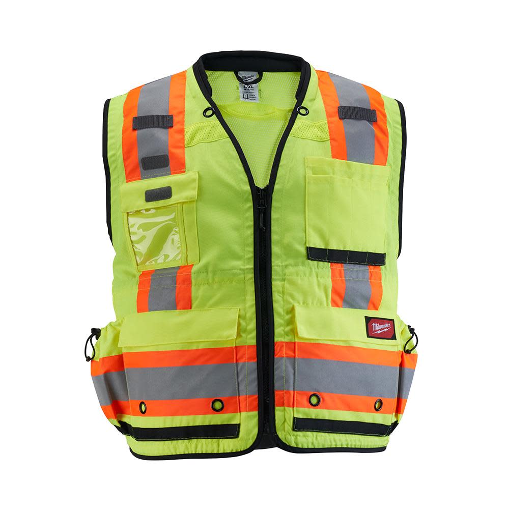 Milwaukee High Vis Surveyors Safety Vest Class 2 - Flockneti
